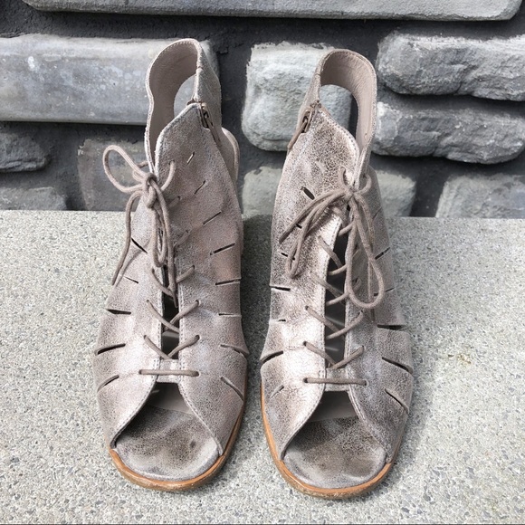 Paul Green Cosmo Leather Lace-Up Sandal sz 10 - Picture 2 of 8